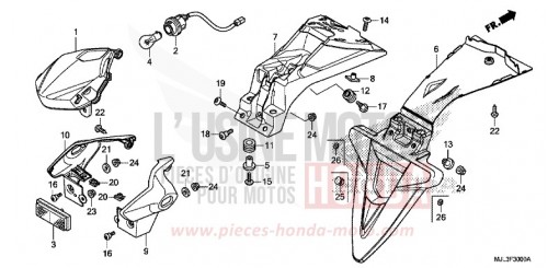 FANALE POSTERIORE NC750XAE di 2014